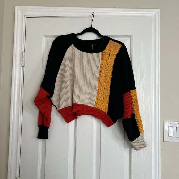 Moon & Madison Sweaters - moon & madison crop top sweater